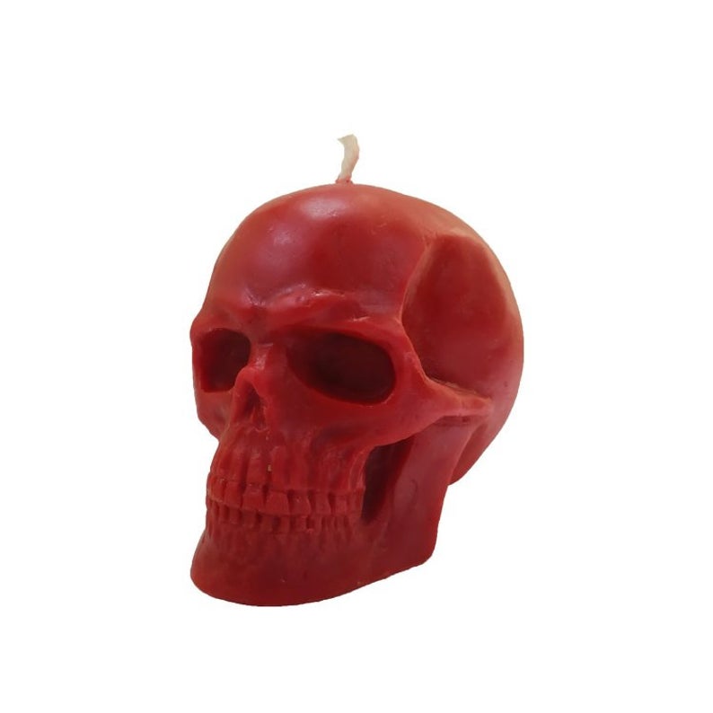Red Skull Candle